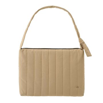 LOGOS Newspaper Quilt Bag - Beige,Khaki, small image number 2