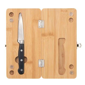 Bamboo Knife & Cutting Board Set,, small image number 1