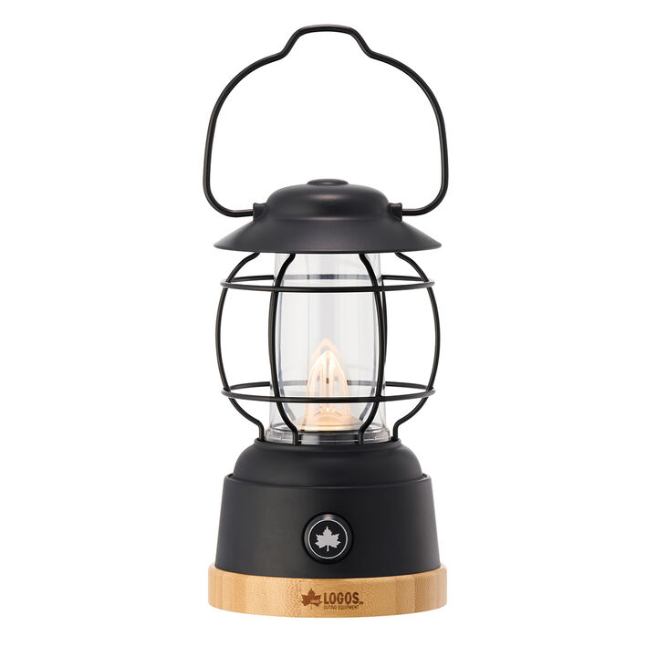 Bamboo Flickering LED Lantern,, medium