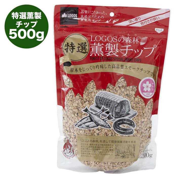 LOGOS Premium Smoked Chips 500g (Cherry Wood),, medium