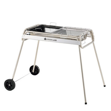 LOGOS LAND MOVABLE TABLE BBQ with Waterproof Cover,, small image number 1