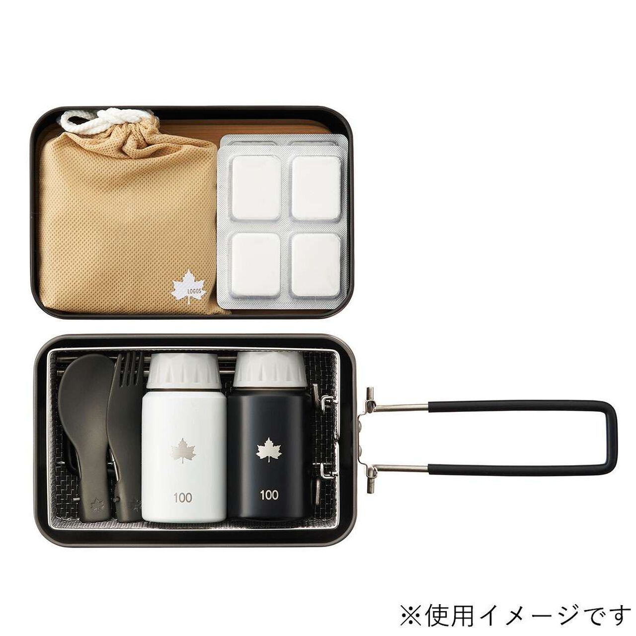 LOGOS Stack Mess Kit & Metal Case Set,, large image number 2