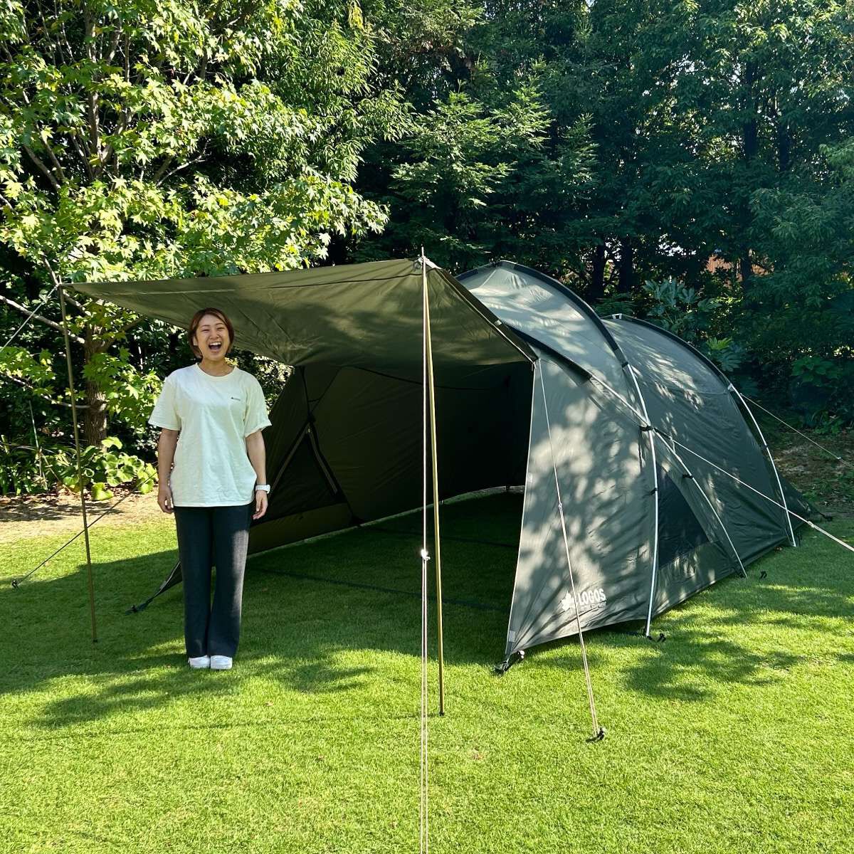 テント・タープ LOGOS ROOMY LIVING DOME L-TENT SET Neos Acon Living Dome L-BE