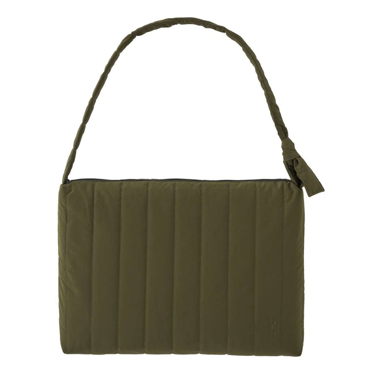 LOGOS Newspaper Quilt Bag - Beige,Khaki, large image number 0