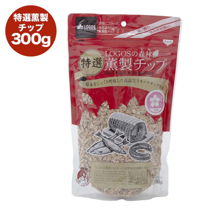 LOGOS Premium Smoked Chips 300g [Cherry Wood],, medium