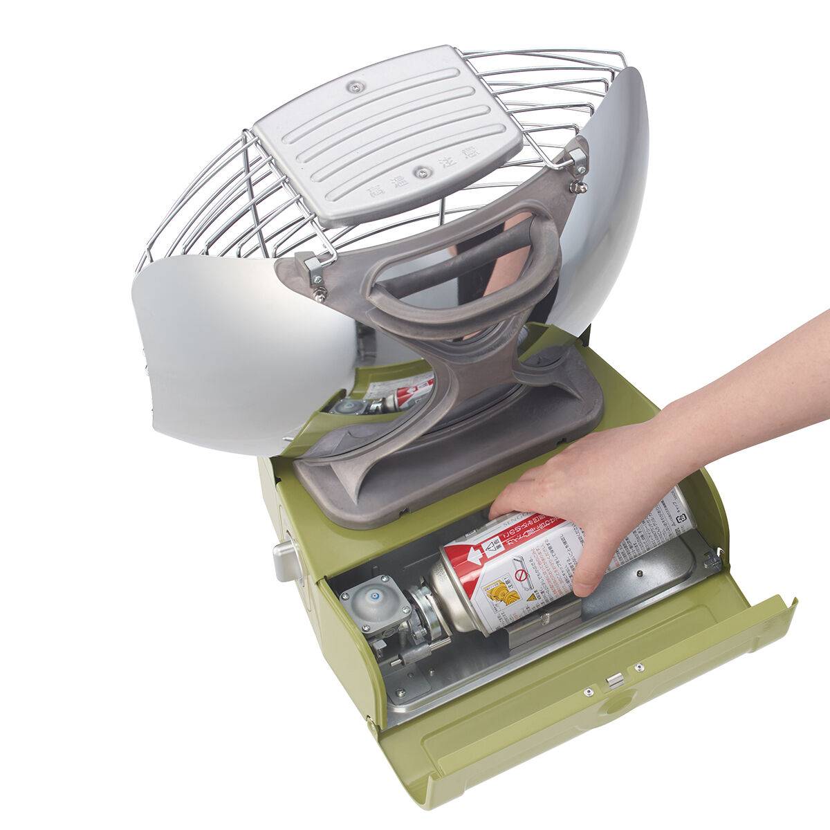 LOGOS × SENGOKU ALADDIN Portable Gas Stove Silver Queen