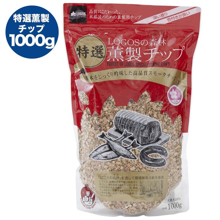 LOGOS Premium Smoked Chips 1000g (Cherry Wood),, medium