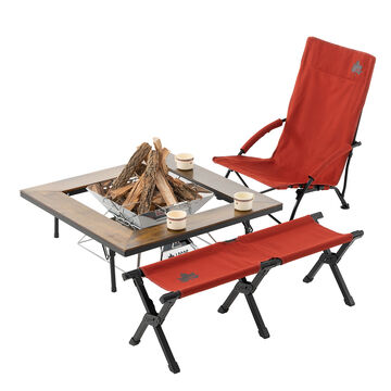 難燃BRICK Fire Pit Bench image number 4