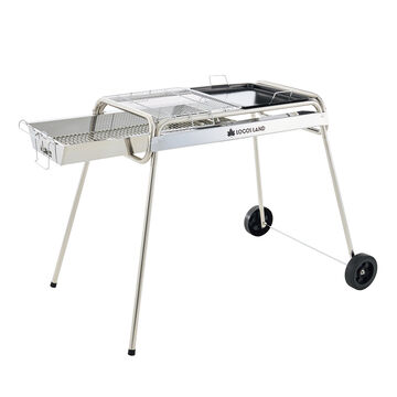 LOGOS LAND MOVABLE TABLE BBQ with Waterproof Cover,, small image number 0