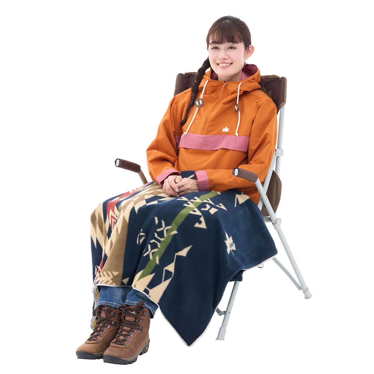 Thick Fleece Inner Sleeping Bag (LOGOS LAND) image number 6