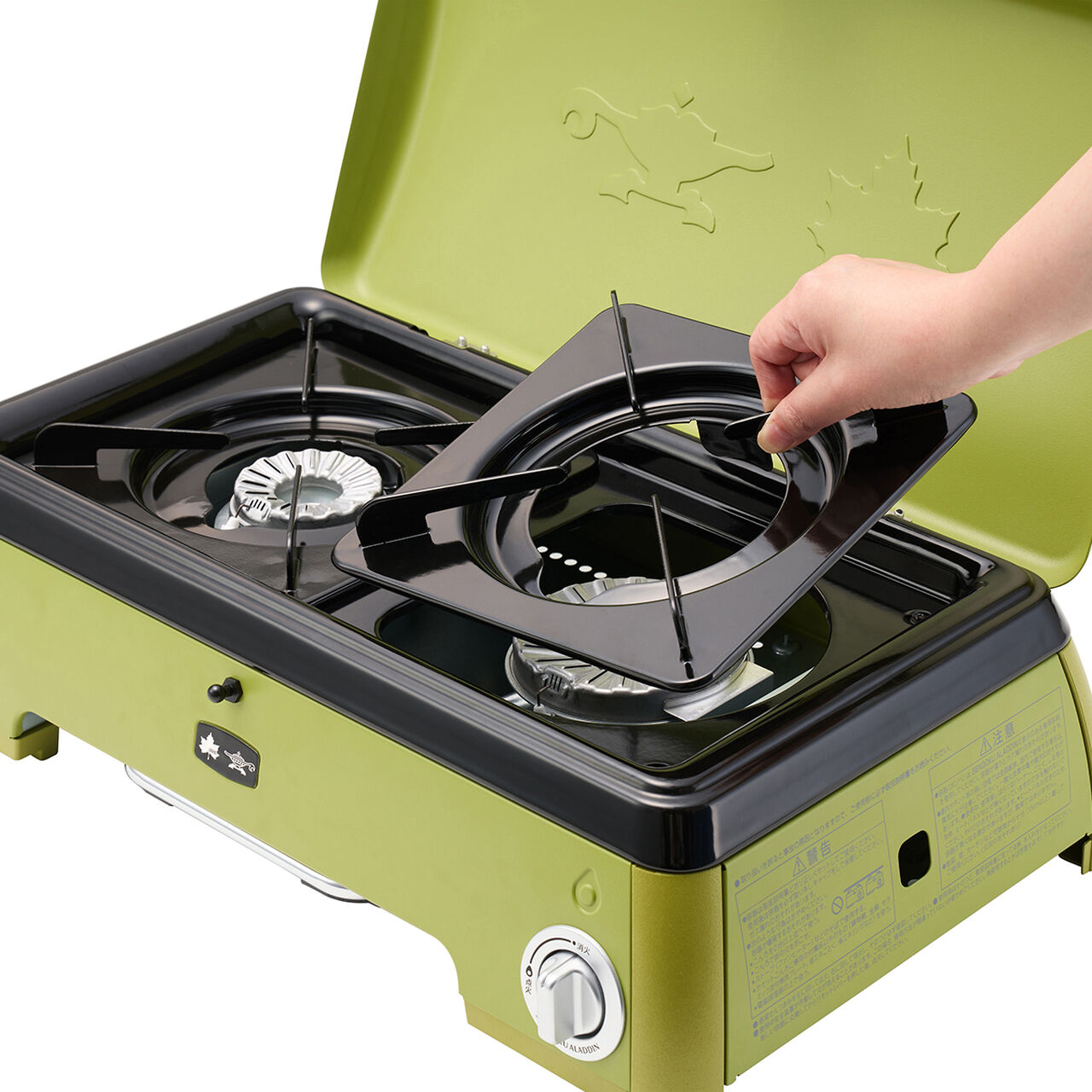 LOGOS × SENGOKU ALADDIN Portable 2-Burner Gas Stove,, large image number 1