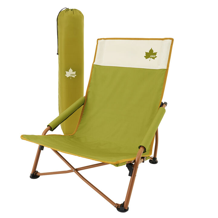LOGOS Life Agura Chair (Colorful Logos),Yellow, medium