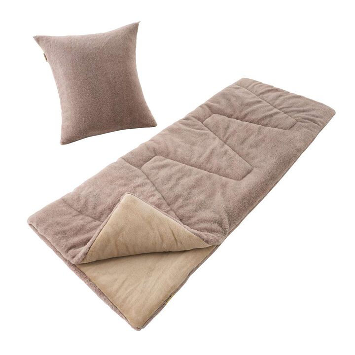 Washable Rabbit Fur Touch Sleeping Bag - 0°C,, medium