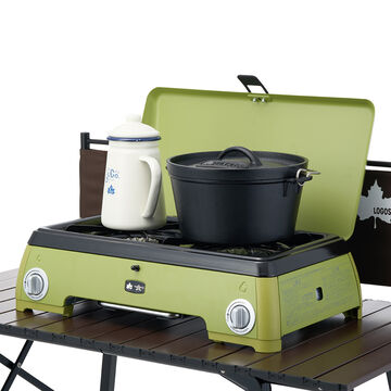 LOGOS × SENGOKU ALADDIN Portable 2-Burner Gas Stove,, small image number 2