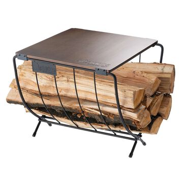 Wide Firewood Rack Wood Table,, small image number 1