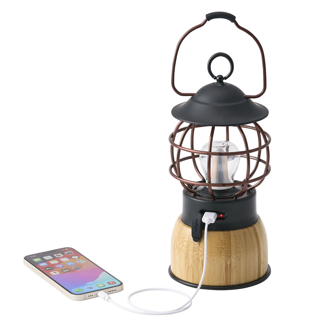Bamboo Flicker Cottage Lantern - BE,, large image number 1